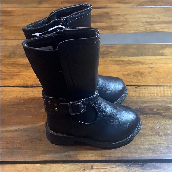 Girls Black Toddler Boots. Size Various. New - Picture 4 of 6